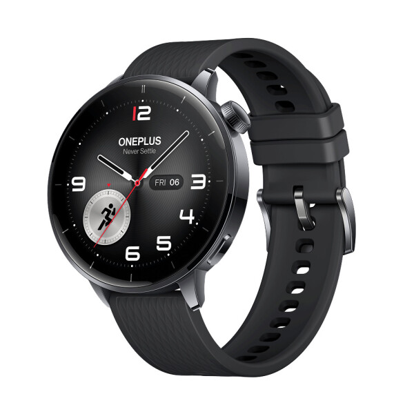 OnePlus Watch 3 Stainless Steel 43mm Αδιάβροχο με Παλμογράφο Black Steel