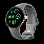 Google Pixel Watch 3 LTE Aluminium 41mm Αδιάβροχο με Παλμογράφο Champagne Gold Aluminum Case / Hazel Band