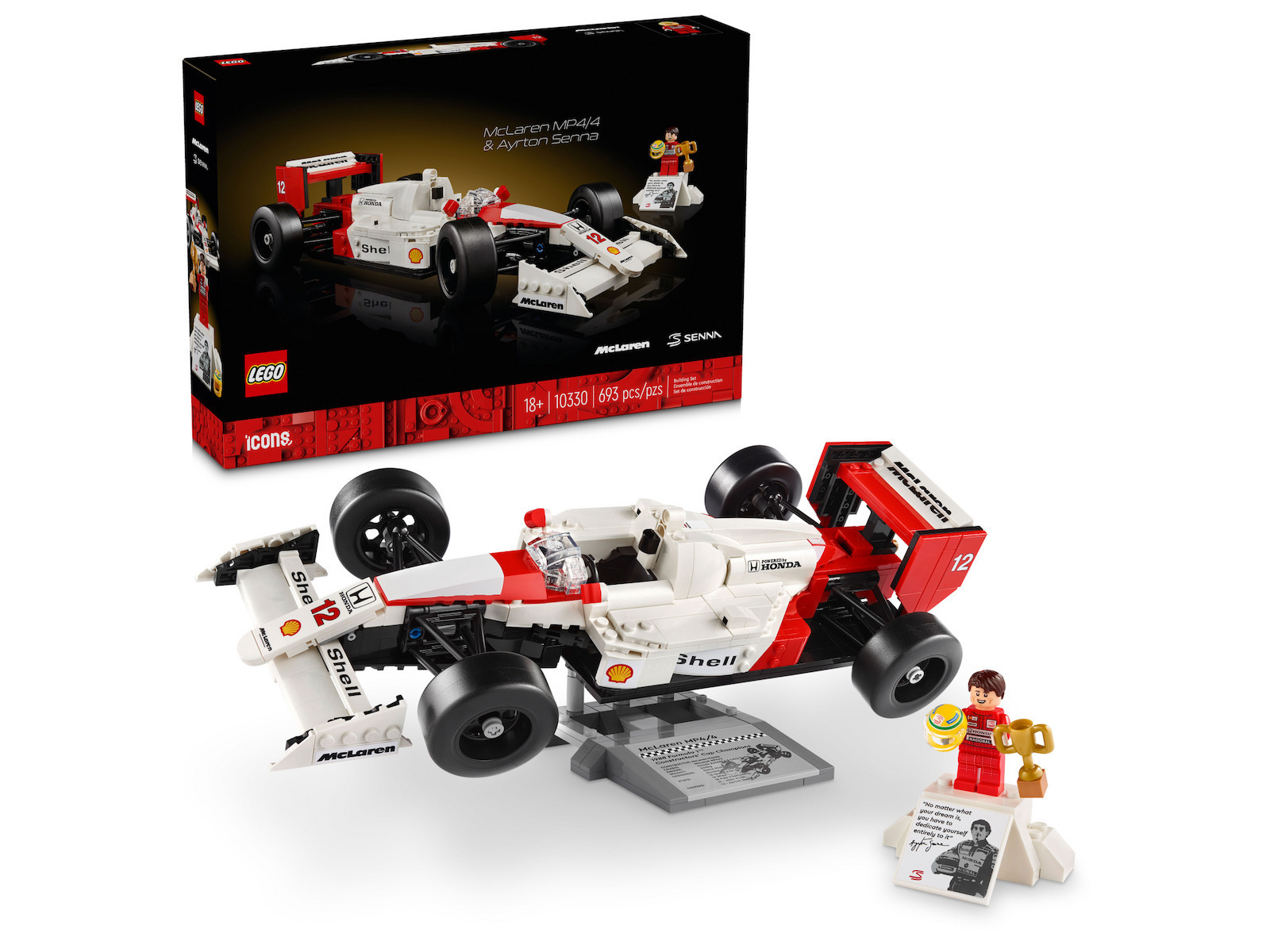 Lego Creator McLaren MP4/4 Ayrton Senna για 18 Ετών 693τμχ Κωδικός 10330