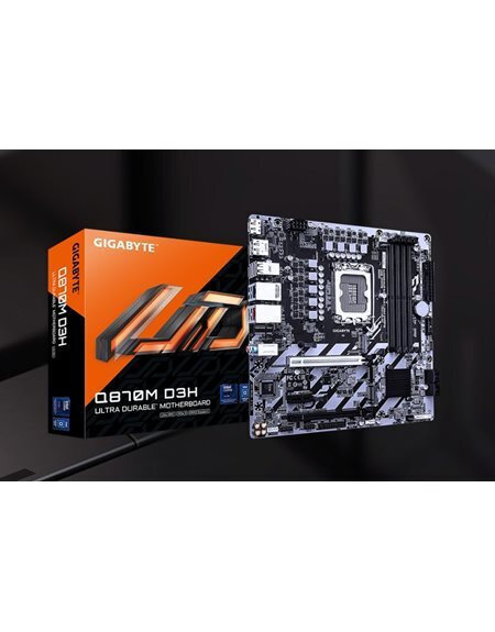 Gigabyte Q870M D3H Motherboard Micro ATX με Intel 1851 Socket