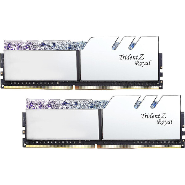 G.Skill Trident Z Royal DDR4 32GB RAM με 2x16GB Modules και Ταχύτητα 3200 για Desktop Κωδικός F4-3200C16D-32GTRS