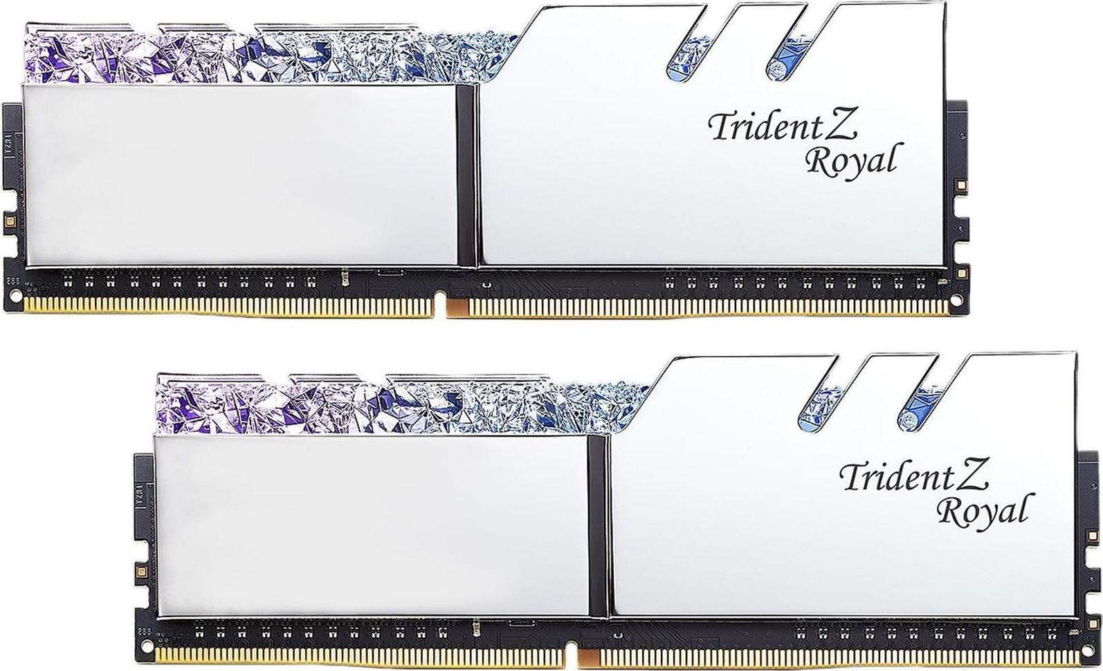 G.Skill Trident Z Royal DDR4 32GB RAM με 2x16GB Modules και Ταχύτητα 3200 για Desktop Κωδικός F4-3200C16D-32GTRS