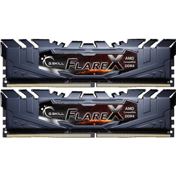 G.Skill Flare X DDR4 32GB RAM με 2x16GB Modules και Ταχύτητα 3200 για Desktop Κωδικός F4-3200C16D-32GFX