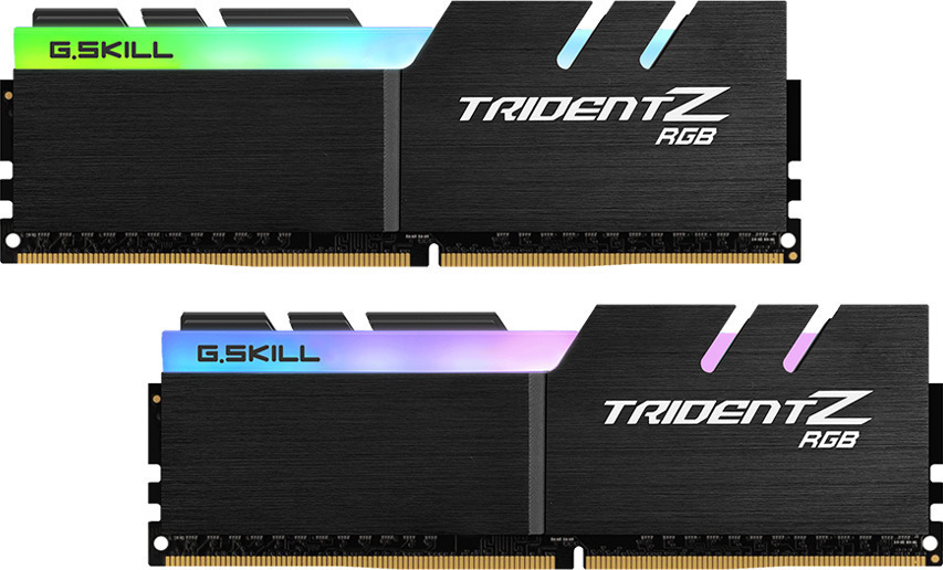 G.Skill Trident Z RGB DDR4 32GB RAM με 2x16GB Modules και Ταχύτητα 3600 για Desktop Κωδικός F4-3600C16D-32GTZRC