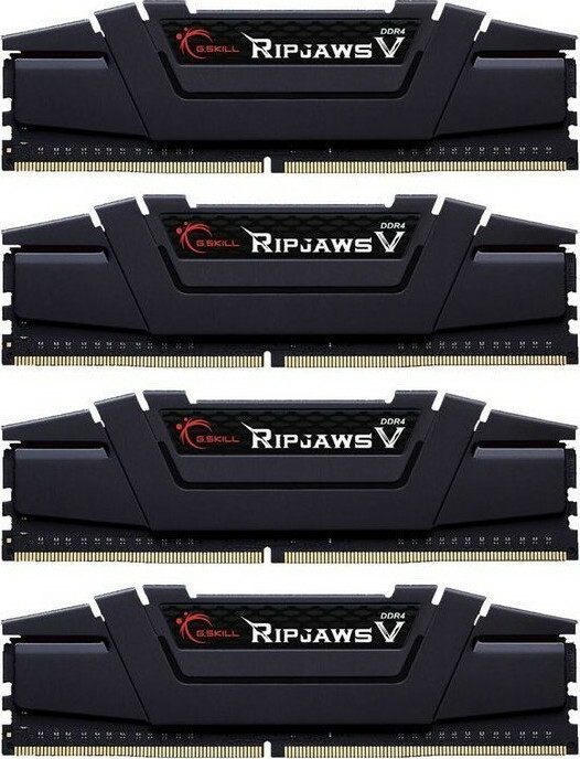 G.Skill Ripjaws V DDR4 64GB RAM με 4x16GB Modules και Ταχύτητα 3600 για Desktop Κωδικός F4-3600C16Q-64GVKC