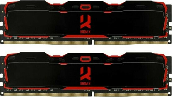 GoodRAM IRDM X DDR4 16GB RAM με 2x8GB Modules και Ταχύτητα 3200 για Desktop Κωδικός IR-X3200D464L16SA/16GDC