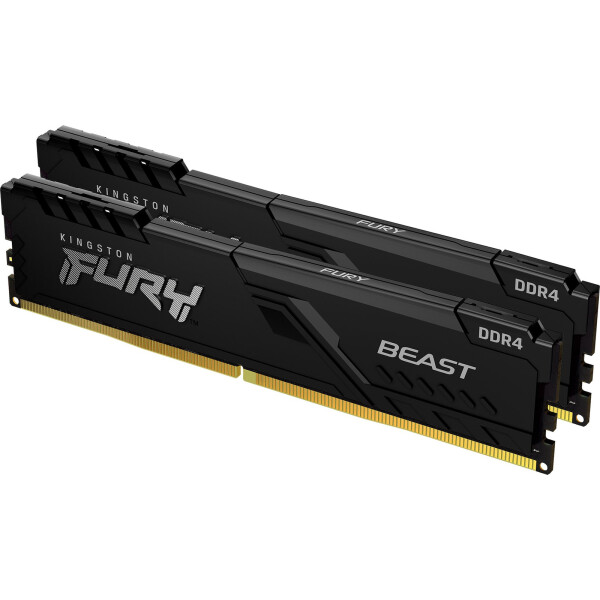 Kingston Fury Beast DDR4 32GB RAM με 2x16GB Modules και Ταχύτητα 3200 για Desktop Κωδικός KF432C16BB1K2/32