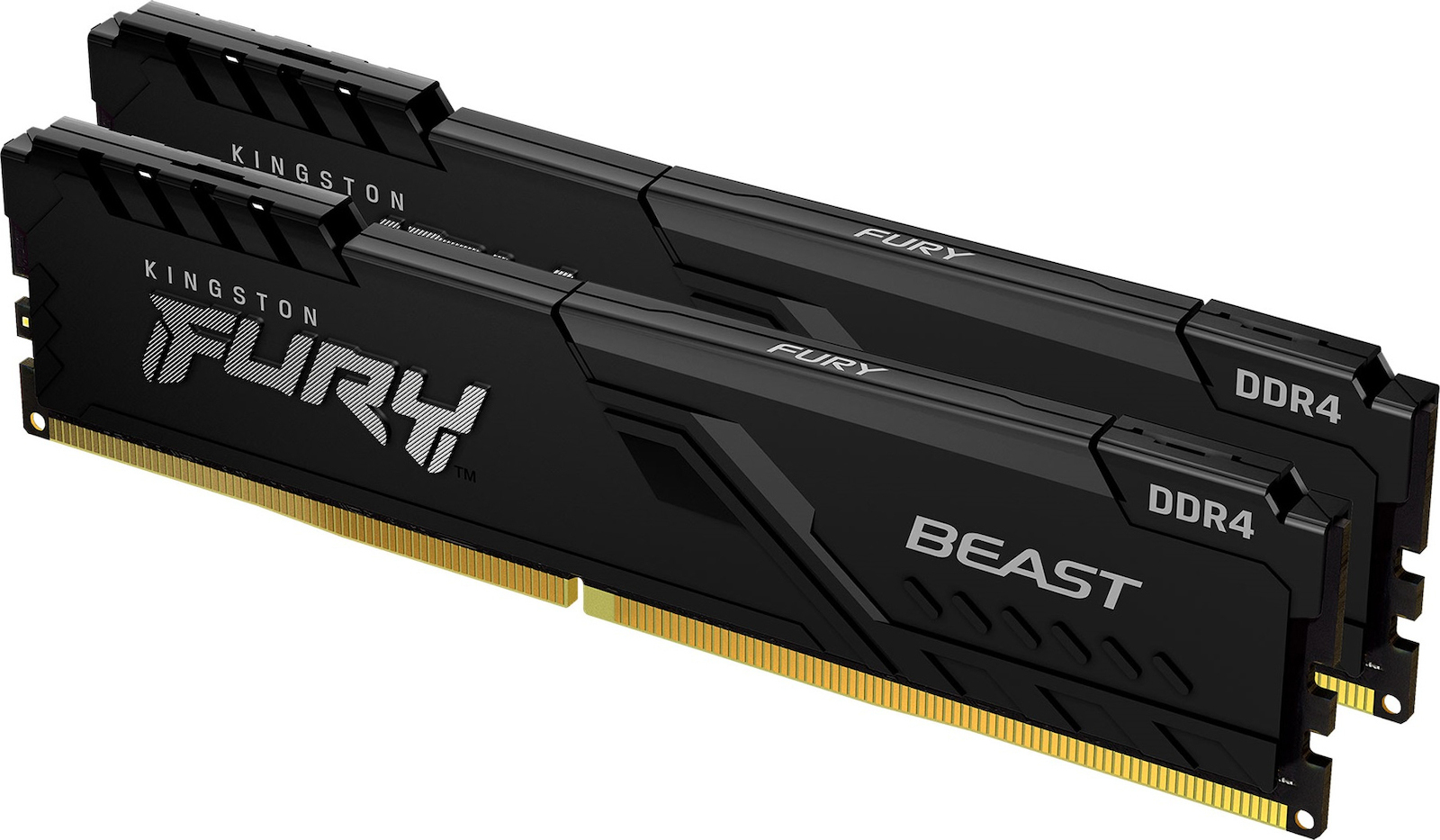 Kingston Fury Beast DDR4 32GB RAM με 2x16GB Modules και Ταχύτητα 3200 για Desktop Κωδικός KF432C16BB1K2/32
