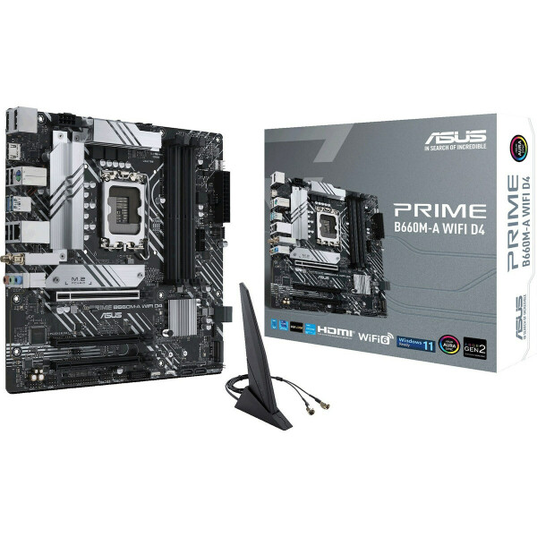 Asus Prime B660M-A WiFi D4 Motherboard Micro ATX με Intel 1700 Socket 90MB1AE0-M0EAY0