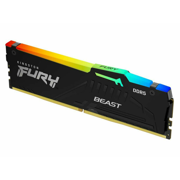 Kingston Fury Beast RGB DDR5 με Module 1x32GB και Ταχύτητα 5600 για Desktop Κωδικός KF556C40BBA-32