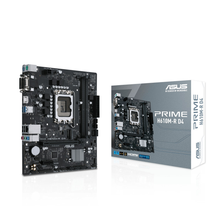 Asus Prime H610M-R D4 Motherboard Micro ATX με Intel 1700 Socket 90MB1B40-M0ECY0