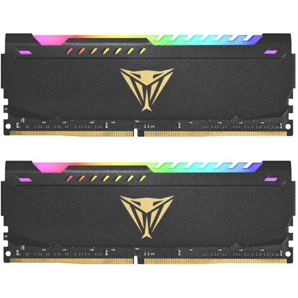 Patriot Viper Steel RGB DDR4 32GB RAM με 2x16GB Modules και Ταχύτητα 3600 για Desktop Κωδικός PVSR432G360C8K