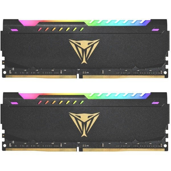 Patriot Viper Steel RGB DDR4 32GB RAM με 2x16GB Modules και Ταχύτητα 3600 για Desktop Κωδικός PVSR432G360C8K