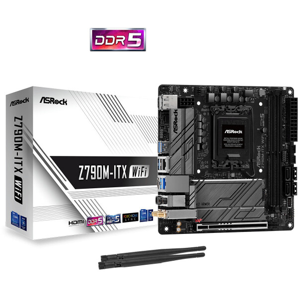 ASRock Z790M-ITX WiFi Motherboard Mini ITX με Intel 1700 Socket 90-MXBKE0-A0UAYZ