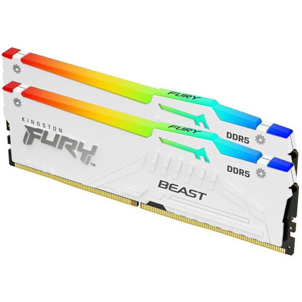 Kingston Fury Beast RGB DDR5 64GB RAM με 2x32GB Modules και Ταχύτητα 6000 για Desktop Κωδικός KF560C36BWEAK2-64