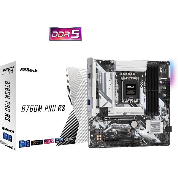 ASRock B760M Pro RS Motherboard Micro ATX με Intel 1700 Socket 90-MXBLH0-A0UAYZ