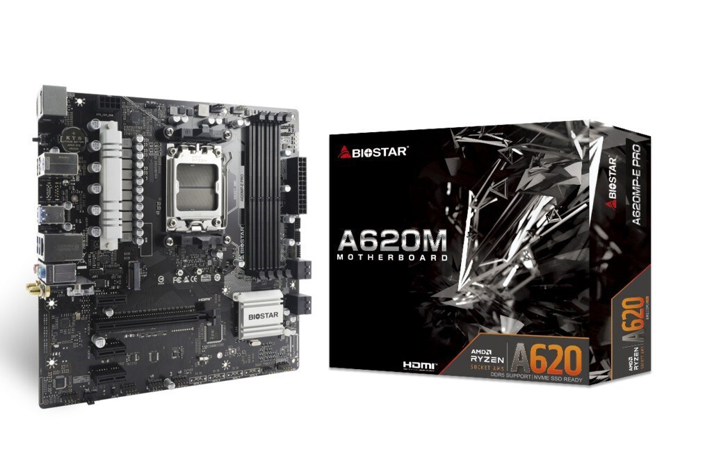 Biostar A620MP-E PRO v6.0 Wi-Fi Motherboard Micro ATX με AMD AM5 Socket