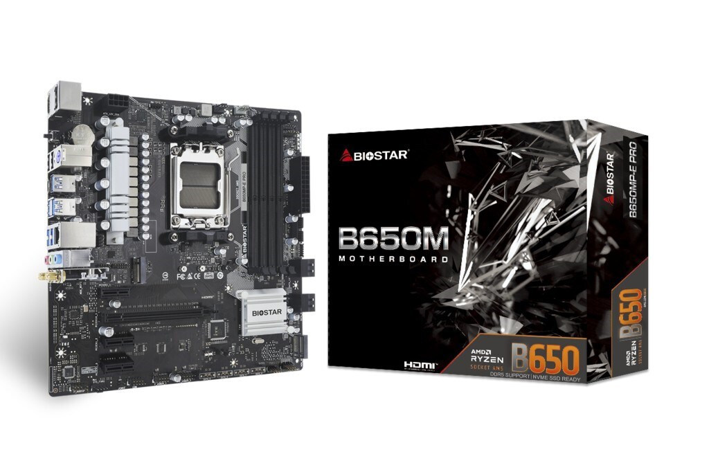 Biostar B650MP-E PRO v6.0 Wi-Fi Motherboard Micro ATX με AMD AM5 Socket