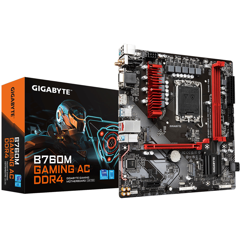 Gigabyte B760M Gaming AC DDR4 rev. 1.0 Wi-Fi Motherboard Micro ATX με Intel 1700 Socket