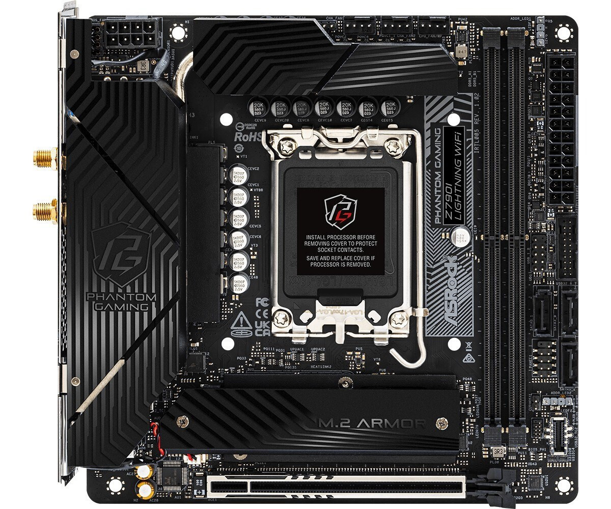 ASRock Z790I Lightning Wi-Fi Motherboard Micro ATX με Intel 1700 Socket 90-MXBNM0-A0UAYZ