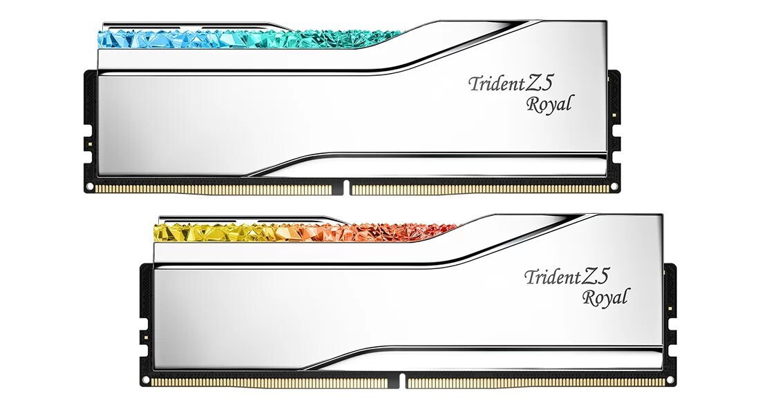 G.Skill Trident Z5 Royal DDR5 64GB RAM με 2x32GB Modules και Ταχύτητα 6400 για Desktop Κωδικός F5-6400J3239G32GX2-TR5S