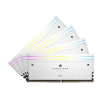 Corsair Dominator Titanium RGB XMP White DDR5 64GB RAM με 4x16GB Modules και Ταχύτητα 6000 για Desktop Κωδικός CMP64GX5M4B6000C36W