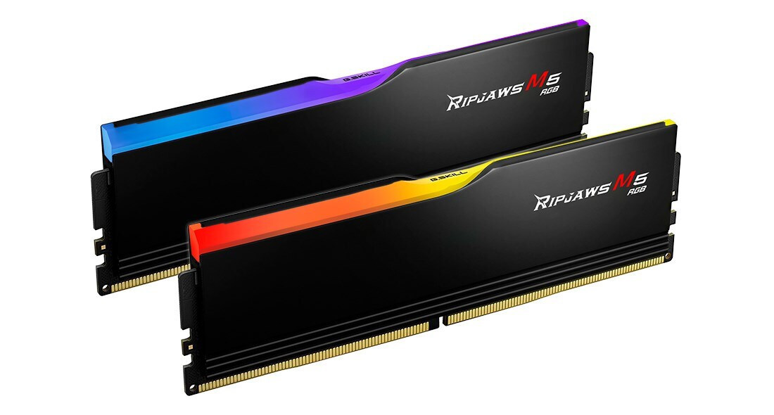 G.Skill Ripjaws M5 RGB DDR5 32GB RAM με 2x16GB Modules και Ταχύτητα 6400 για Desktop Κωδικός F5-6400J3239G16GX2-RM5RK