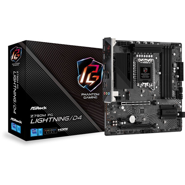ASRock Z790M Phantom Gaming Lightning D4 Motherboard Micro ATX με Intel 1700 Socket