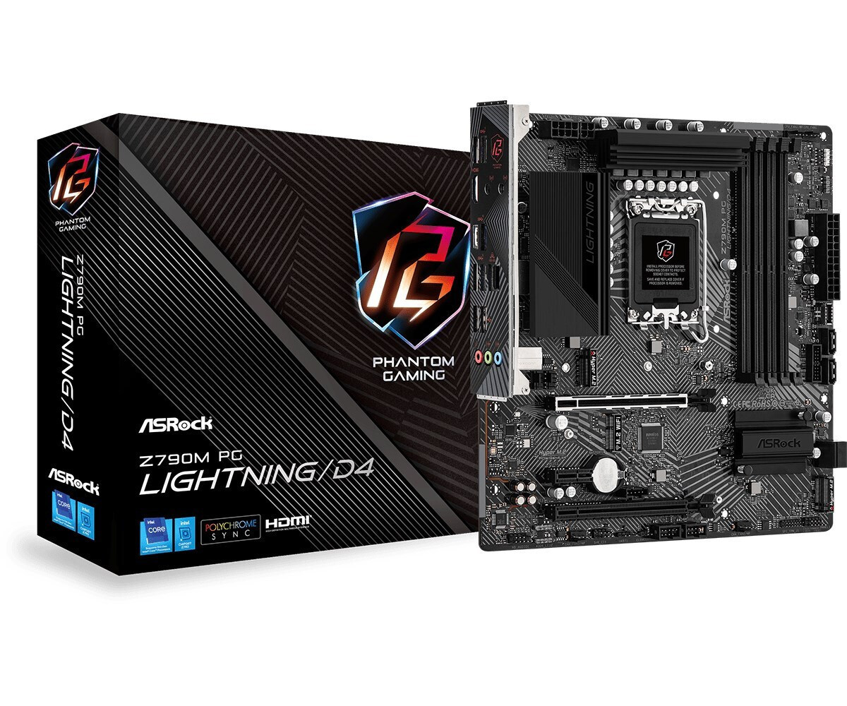 ASRock Z790M Phantom Gaming Lightning D4 Motherboard Micro ATX με Intel 1700 Socket