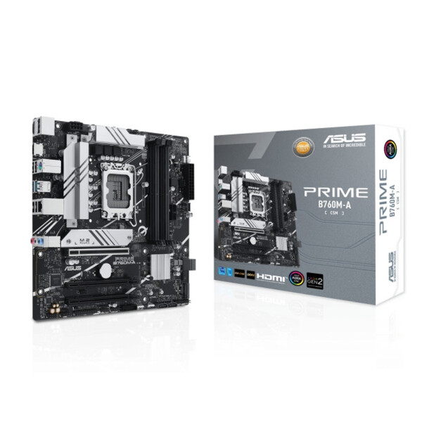 Asus Prime B760M-A-D4-CSM Motherboard Micro ATX με Intel 1700 Socket 90MB1D00-M0EAYC