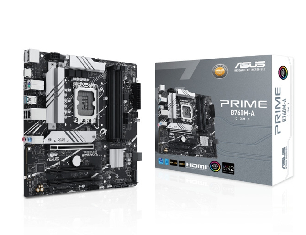 Asus Prime B760M-A-D4-CSM Motherboard Micro ATX με Intel 1700 Socket 90MB1D00-M0EAYC