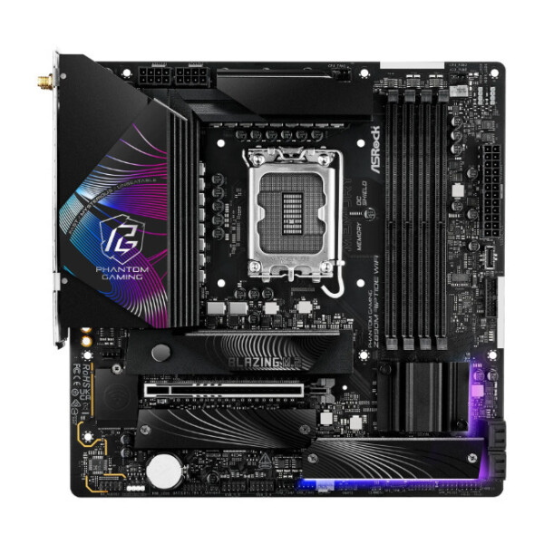 ASRock Phantom Gaming Z890M Riptide WiFi Motherboard Micro ATX με Intel 1851 Socket 90-MXBPK0-A0UAYZ
