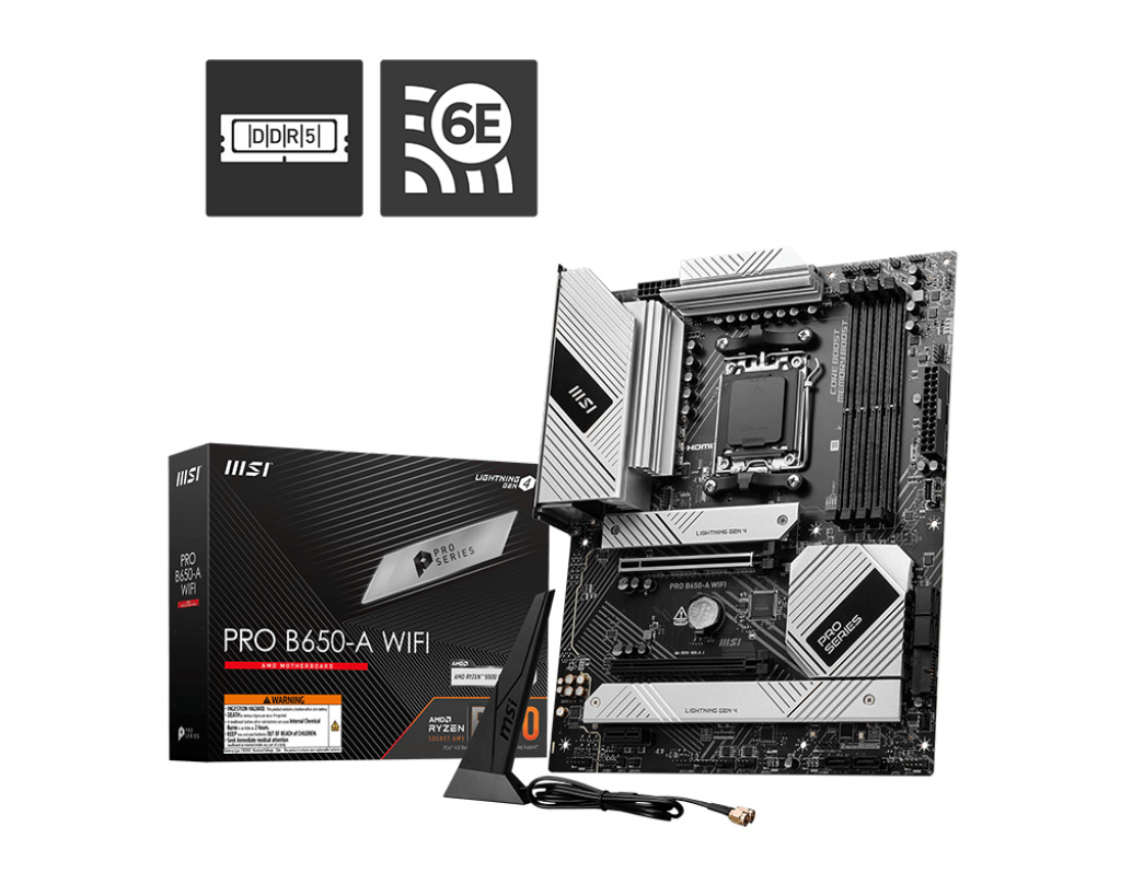 MSI Pro B650-A WIFI Motherboard ATX με AMD AM5 Socket