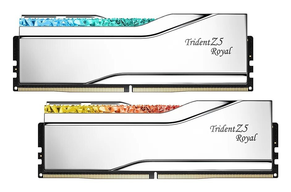 G.Skill TRIDENT Z5 ROYAL RGB DDR5 48GB RAM με 2x24GB Modules και Ταχύτητα 8400 για Desktop Κωδικός F5-8000J3848F24GX2-TR5S