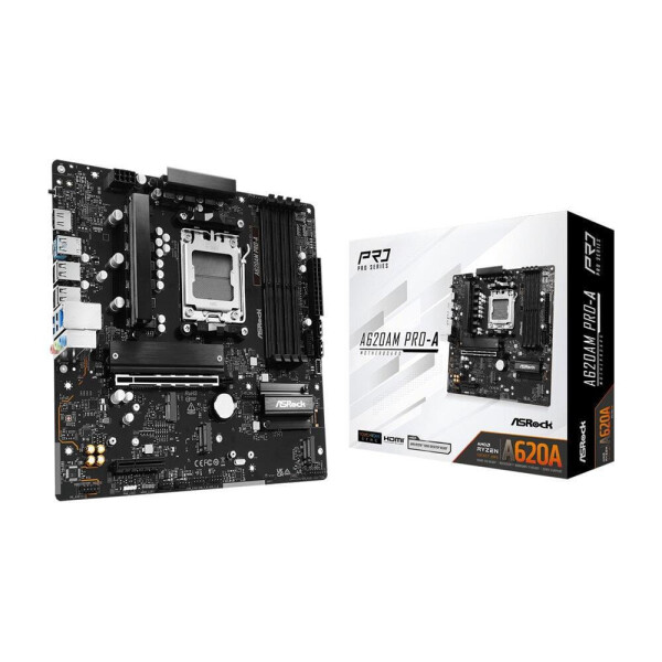 ASRock A620am Proa Motherboard Micro ATX με AMD AM5 Socket 90-MXBSX0-A0UAYZ