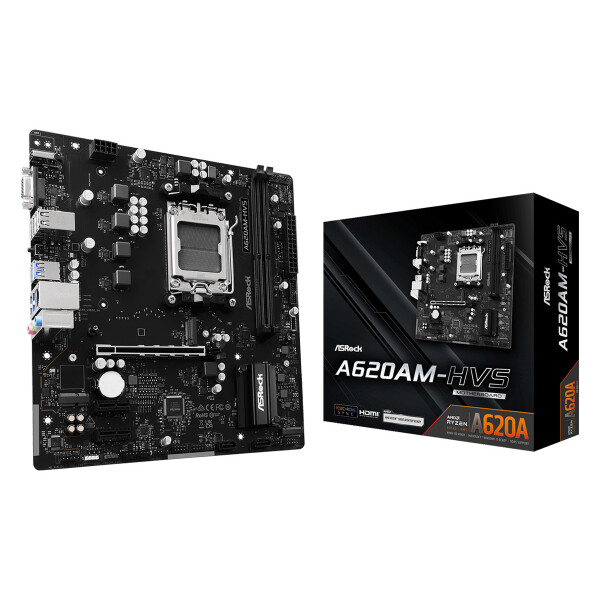 ASRock A620AM-HVS Motherboard Micro ATX με AMD AM5 Socket 90-MXBSR0-A0UAYZ